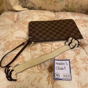Handle crochet cover fit lv pouch,pouchette